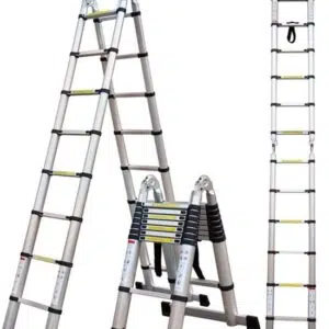 échelle télescopique double en aluminium