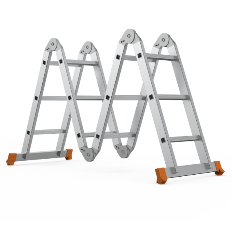 Échelle pliante articulée 4x3 - Vente des échelles en aluminium